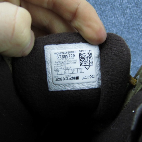 Sperry Brown Duck Boots Women 9 Medium Waterproof Lace Up Rubber Casual - Picture 6 of 10